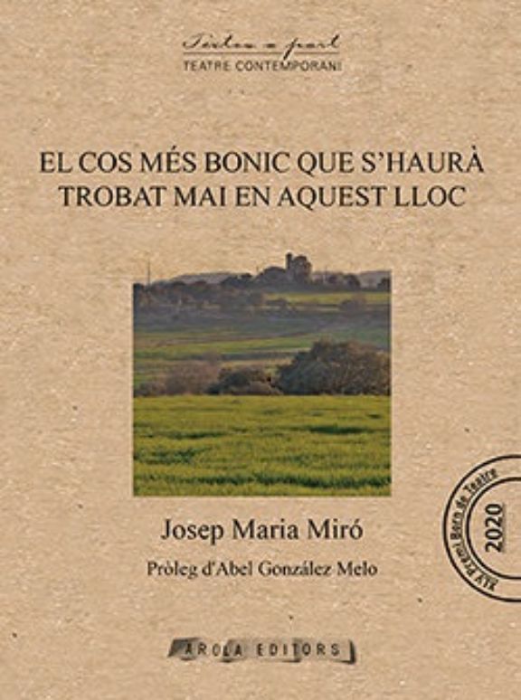 Josep Maria Miró Coromina, Premio Nacional de Literatura Dramática 2022